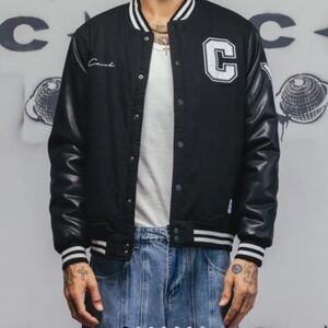 Men's Black Varsity Jacket